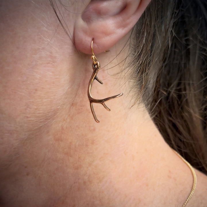 Deer Antler Earrings