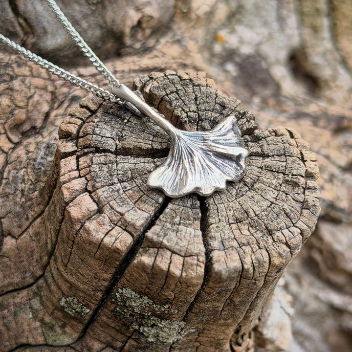 Ginkgo Leaf Pendant