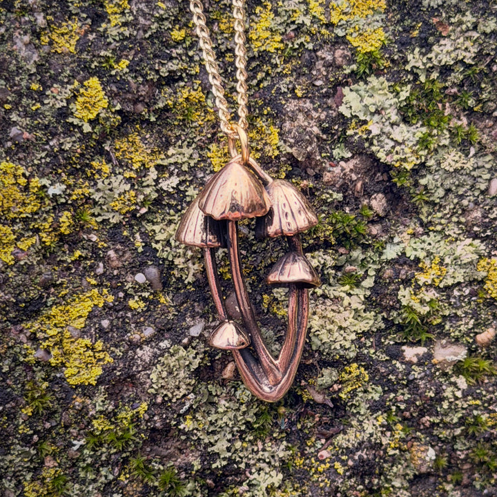 Fairy Inkcap Mushroom Pendant