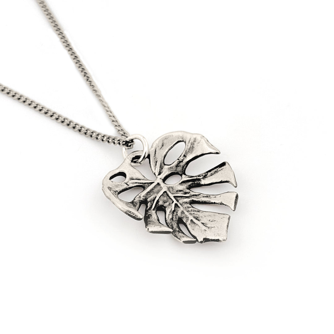 Monstera Leaf Pendant