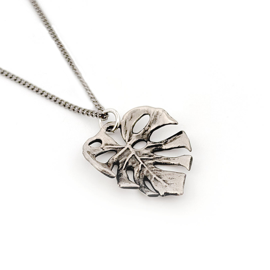 Monstera Leaf Pendant