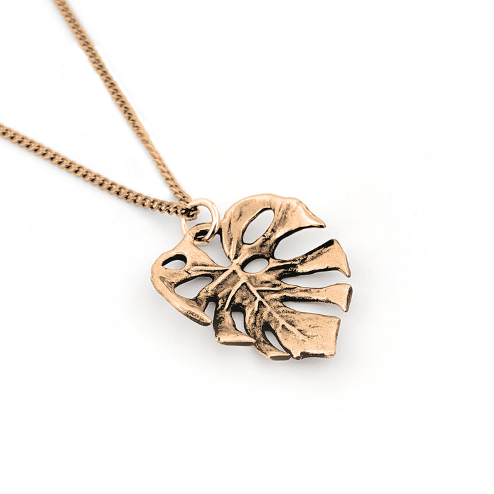 Monstera Leaf Pendant