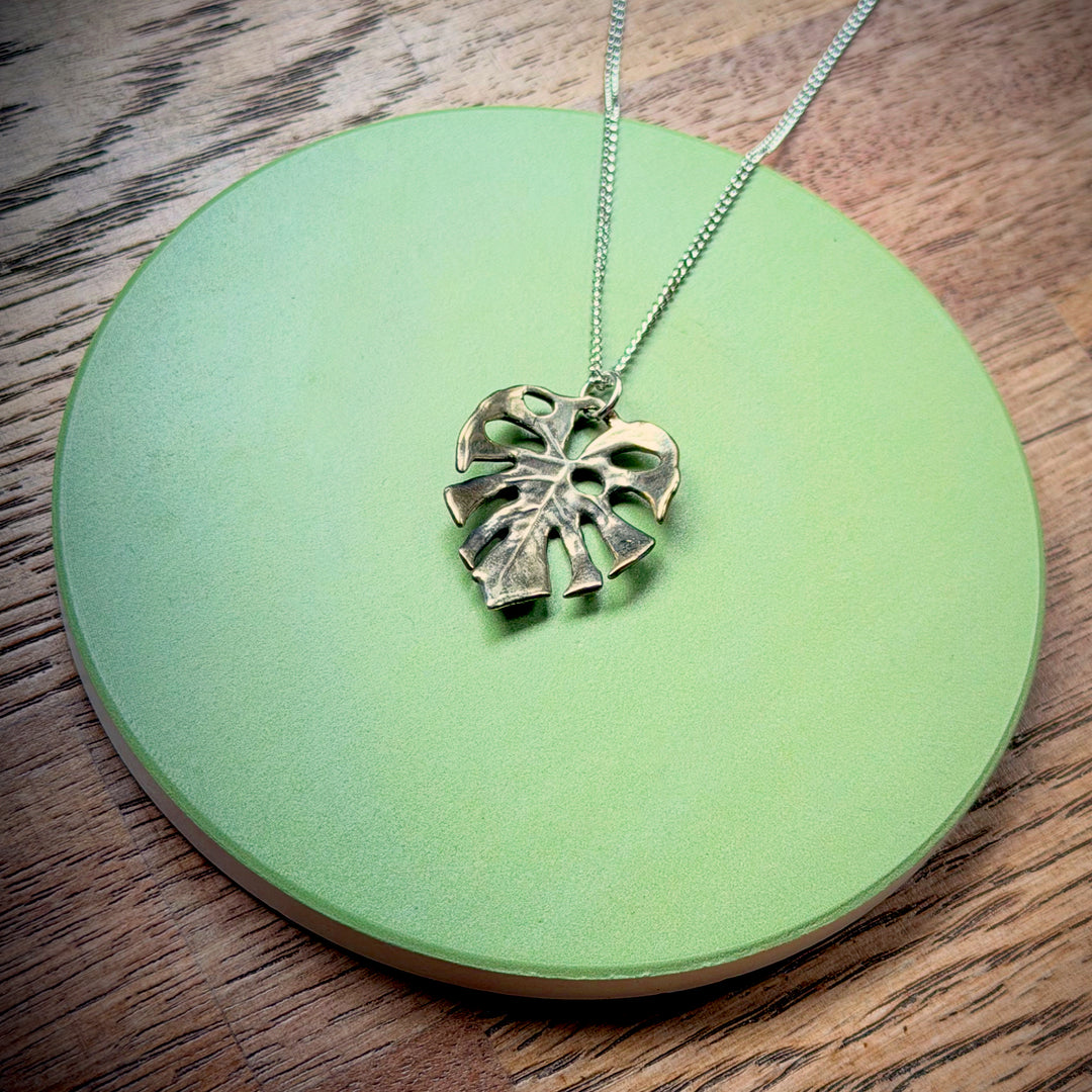 Monstera Leaf Pendant